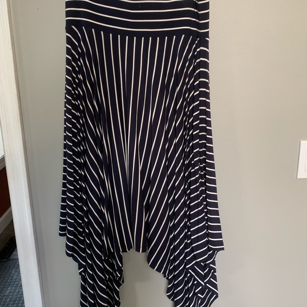 Stripped twirl skirt